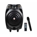 Boxa portabila akai cu troller, difuzor baterie de 10, baterie încorporată 12v 4,5 amp, sensibilitate la ieșire: 800 ± 30mv, răspuns în frecvență: 20 hz - 20 khz, putere totală: 50w rms, negru,  Sisteme audio | electropc.ro