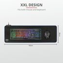 Mouse pad trust gxt 764 glide-flex flexible rgb, xxl, negru,  Mousepad | electropc.ro
