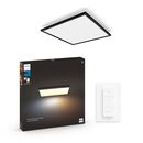 Panou led philips hue aurelle sq, bluetooth, 39w, 3750 lm, lumina alba (2200-6500k), ip20, 60cm, aluminiu, negru, intrerupator cu variator inclus,  Lampi de interior | electropc.ro