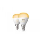 2 becuri led inteligente philips hue p45, bluetooth, e14, 5.1w, 470 lm ,lumina alba (2000-6500k),  Becuri si Tuburi LED | electropc.ro