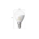 2 becuri led inteligente philips hue p45, bluetooth, e14, 5.1w, 470 lm ,lumina alba (2000-6500k),  Becuri si Tuburi LED | electropc.ro