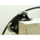 RUNPOTEC ghidaj cablu cu 2 role, 90 grade, diametru rola 130 mm, diametru max cablu 100 mm, max 1500 kg, 10153,  Sisteme de tragere a cablurilor | electropc.ro