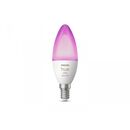 Bec led rgb inteligent philips hue b39, bluetooth, e14, 5.3w, 470 lm, lumina alba si color (2000-6500k),  Becuri si Tuburi LED | electropc.ro
