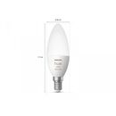 Bec led rgb inteligent philips hue b39, bluetooth, e14, 5.3w, 470 lm, lumina alba si color (2000-6500k),  Becuri si Tuburi LED | electropc.ro