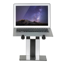 Nm newstar foldable laptop stand stand silver/ black  specifications general min. screen size*: 10 inch max. screen size*: 17 inch min. weight: 0 kg max. weight: 5 kg screens: 1 desk mount: stand  functionality height adjustment: 20,7-26,7 cm width adjust,  Stand & Cooling pad | electropc.ro