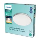 Plafoniera led philips spray cl260, 12w, 1200 lm, lumina calda (2700k), ip44, 28.7cm, metal/plastic, argintiu,  Lampi de interior | electropc.ro