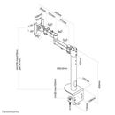 Suport monitor de birou, neomounts by newstar fpma-d960blackplus, 10" - 49", vesa 100x100, suporta pana la 20kg, negru,  Suporturi TV & Monitor | electropc.ro
