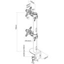 Suport monitor de birou dublu, neomounts by newstar fpma-d960dvblackplus, 17" - 49", vesa 100x100, suporta pana la 15kg, negru,  Suporturi TV & Monitor | electropc.ro