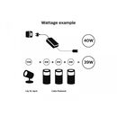 Sursa de alimentare pentru exterior philips hue, 40w, 240v, ip67, cablu electric 1.5m, cablu 24v 0.6m, negru,  Accesorii iluminat de interior | electropc.ro