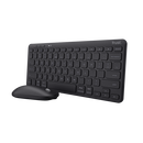 Trust kit wireless keyboard+mouse lyra, mouse optic, rezolutie maxima 1200 dpi, conectivitate wireless, intefata usb-c, usb-a, negru,  Kit mouse tastatura | electropc.ro