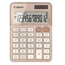 """calculator birou canon ks-125kb-rg, rose gold, 12 digits, 29 keys, dual power solar+baterie, m+, m-,rm/cm, tax+, tax-, baterie:lr44 x 1pc, dimensiuni: 147 x 106 x 25mm, greutate: 116g, auto power off-7 min.""",  Calculatoare birou | electropc.ro