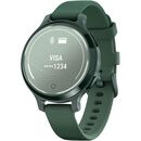 Ceas garmin lily 2 active, display amoled, dimensiune afisaj 25,4 mm x 21,3 mm,rezolutie afisaj 240 x 201 pixeli, memorie 8gb, autonomie pana la 9 zile, rezistanta la apa pana la 5 atm, greutate: 24,4g, ramă jasper green şi curea jasper green din silicon,  SmartWatch-uri | electropc.ro