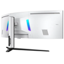 Monitor gaming curbat qd-mini led tcl 57r94 57", dual uhd (7680x2160), 120hz, 1ms, amd freesync™ premium, nvidia g-sync compatible, r1000, boxe 10w x2, usb type-c 90w, hub usb, 2x hdmi, displayport, pivot, vesa, alb,  Monitoare LED | electropc.ro
