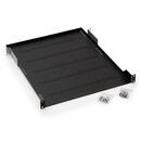 Raft fix perforat triton 19" 1u/950 capacitate incarcare 40kg, negru,  Cabinete metalice | electropc.ro