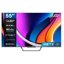 Televizor metz qled 55mqe7600y, 139 cm, smart google tv, 4k ultra hd, clasa f (brand german),  Televizoare | electropc.ro
