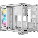 Carcasa corsair icue link 2500x micro atx dual chamber alb,  Carcase | electropc.ro