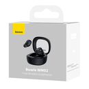 Casti baseus bowie wm02, bt 5.3, material abs, timp de functionare până la 5 ore (70% volum), timp de functionare cu carcasa aproximativ 20-25 ore, raspuns in frecventa 20 hz - 20 khz, port incarcare usb-c, greutate 33 g, negru - black,  Casti audio | electropc.ro