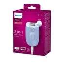 Epilator cu fir philips seria 4000 bre247/00, 2 viteze, 4 accesorii, retea, albastru, l x a x i (mm) 50x120x145,  Epilatoare | electropc.ro