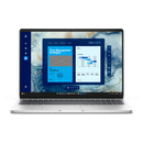 Laptop dell pro 16, 16", non-touch, fhd+, 300 nit, 45% ntsc, anti-glare, fhd+ir cam, fingerprint reader, non-vpro, platinum silver color, metallic finish, intel(r) core(tm) ultra 7 255u (12 tops npu, 12 cores, up to 5.2 ghz), integrated intel graphics, 16,  Laptopuri | electropc.ro