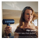 Uscator de par philips cu thermoshield advanced seria 8000 bhd839/00, 1400w, tehnologie thermoshield, 3 viteze, 4 trepte, temperatura, albastru, l x a x i (mm) 73.3x181.7x301,  Uscatoare de par | electropc.ro