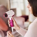 Uscator de par philips salondry compact bhd003/00 ,1400 w, pliabil, alb/roz, l x a x i (mm) 77x114x220,  Uscatoare de par | electropc.ro