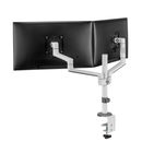 Brat dublu monitor neomounts ds60-425wh2; pentru display-uri cu diagonale 17"-27", sistem de prindere vesa 75x75~100x100, greutate maxima suportata 8 - per ecrankg, tilt +90°, -30°, swivel +90°, -90°, rotate +360°, distanta fata de perete 128-460mm; inalt,  Suporturi TV & Monitor | electropc.ro