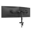 Brat dublu monitor neomounts ds60-600bl2; pentru display-uri cu diagonale 10"-32", sistem de prindere vesa 75x75~100x100, greutate maxima suportata 8 - per ecrankg, full motion, tilt +45°, swivel 90°, rotate 180°, distanta fata de perete 99-459mm; culoare,  Suporturi TV & Monitor | electropc.ro