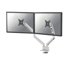 Brat dublu monitor neomounts ds70-250sl2; pentru display-uri cu diagonale 17"-32", sistem de prindere vesa 75x75~100x100, greutate maxima suportata 9 - per ecrankg, full motion, tilt +45°, swivel 90°, rotate 180°; gas spring; culoare argintiu. garantie 5 ,  Suporturi TV & Monitor | electropc.ro