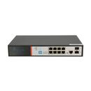 Extralink victor  poe switch  8x gigabit poe/poe+ 2x sfp 1x console port 150w managed,  Switch-uri | electropc.ro
