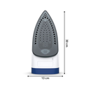 Fier de calcat tefal express steam fv2838e0, 2400w, jet de abur 180 g/min, abur variabil 0-40 g/min, 270 ml, functie anticalcar, alb/albastru,  Fiare de calcat | electropc.ro