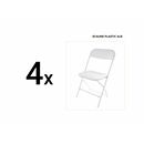 Hr set masa cu 4 scaune plastic pliabile,  Seturi de mobilier | electropc.ro