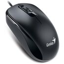 Mouse genius dx-120, pc sau nb, cu fir, usb-c, optic, 1200 dpi, butoane/scroll 3/1, cablu 1.5m, negru,  Mouse | electropc.ro