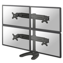 Suport cvadruplu monitor de birou neomounts fpma-d700dd4; pentru display-uri cu diagonale 19"-30", sistem de prindere vesa 75x75~100x100, greutate maxima suportata 8kg - per ecran, full motion, tilt +180°, swivel +180°, rotate +360°; inaltime reglabila ma,  Suporturi TV & Monitor | electropc.ro