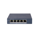 Switch poe hikvision ds-3e1505p-ei, 4 × gigabit poe port,1 × gigabit rj45 port, total poe power budget 60w, support 802.1q vlan, capacitate: 10 gbps, alimentare: 54vdc, 1.2a, dimensiuni: 121.1 mm × 27.6 mm × 83.1 mm, greutate: 0.26kg.,  Switch-uri | electropc.ro