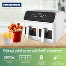 Friteuza dubla cu aer cald heinner dualfry supreme haf-h8db17wh,  Friteuze | electropc.ro