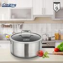 Semioala cu capac, 20x10 cm, 2.8 l titanium3, cooking by heinner,  Tavi copt | electropc.ro