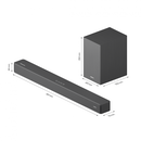 Soundbar horizon hav-s2630w / system 2.1 / max audio power 110w (30w x2 + 50w) / wireless subwoofer / digital optical / aux (3.5mm) / hdmi-arc (cec) / bt 5.4 / usb playback / dot-matrix display / remote + button keys / impedance: 4Ω x2 + 4Ω / signal to no,  Sisteme audio | electropc.ro