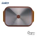 Tava inalta cuptor din aluminiu turnat + capac 39 x 26 x 8.5 cm,  6 l, nicolai tand, origini, cooking by heinner,  Tavi copt | electropc.ro