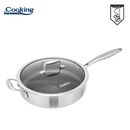 Tigaie adanca+capac, 24x6.5 cm, titanium3, cooking by heiner,  Tigai si seturi | electropc.ro