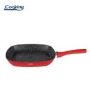 Tigaie grill aluminiu forjat 28x4cm, red stone, cooking by heinner,  Tigai si seturi | electropc.ro