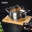 semioala inox+capac 22x11.5l, 4.3l, nicolai tand, origini, cooking by heinner,  Tavi copt | electropc.ro