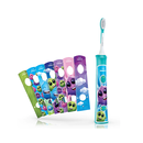 Periuta de dinti electrica pentru copii philips sonicare for kids hx6322/04, 62000 miscari/min, 2 programe, 2 capete, albastru, l x a x i (mm) 110x64x220,  Periute electrice de dinti | electropc.ro