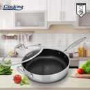 Tigaie adanca+capac, 24x6.5 cm, titanium3, cooking by heiner,  Tigai si seturi | electropc.ro