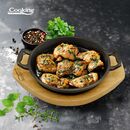 Tigaie servire fonta pura cu suport de lemn dia 20 cm, cooking by heinner,  Tigai si seturi | electropc.ro