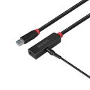 Adaptor lindy usb 3.0 active extension slim, material pvc, lungime cablu 5m, latime de banda suportata 5 gbps, putere 2.5/0.7mm dc connector,  Cabluri video | electropc.ro
