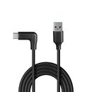 Cablu lindy 3.2 usb a la usb c, 90°, lunngime 1m, putere maxima 15w, latime de banda suportata  10gbps, negru,  Cabluri video | electropc.ro