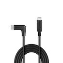 Cablu lindy usb c 3.2 90° right angle, lungime 1m, putere maxima 60w, latime de banda suportata 10 gbps, negru,  Cabluri video | electropc.ro