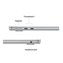 Macbook air 13.6" retina/apple m4 (cpu 10-core, gpu 10-core, neural engine 16-core)/16gb/512gb - silver - int kb (2025) 35w usb‑c,  Laptopuri | electropc.ro