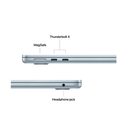 Macbook air 13.6" retina/apple m4 (cpu 10-core, gpu 10-core, neural engine 16-core)/16gb/512gb - sky blue - int kb (2025) 35w usb‑c,  Laptopuri | electropc.ro