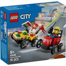 Pachet de curse furgoneta de pizz vs. camion de pompieri, lego 60458,  Seturi de constructie | electropc.ro